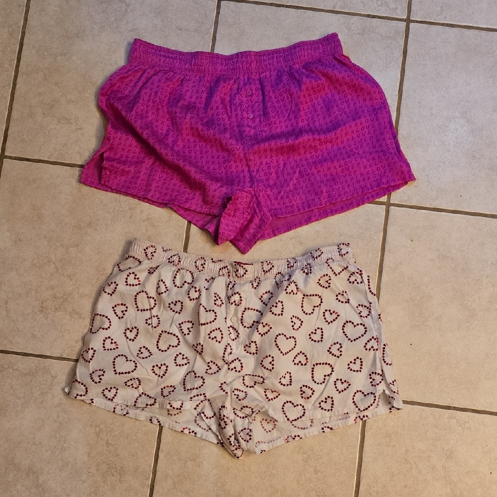 Like New Set Of PINK Victoria's Secret Pajama Shorts